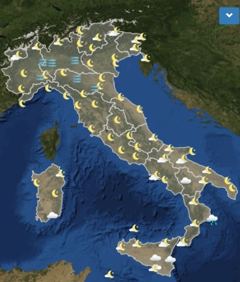 meteo mappa italia