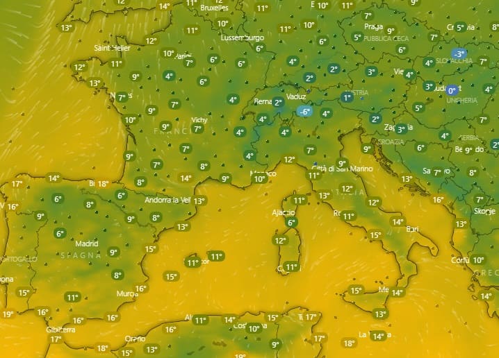 mappa meteo