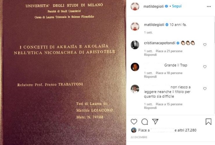 matilde gioli tesi di laurea