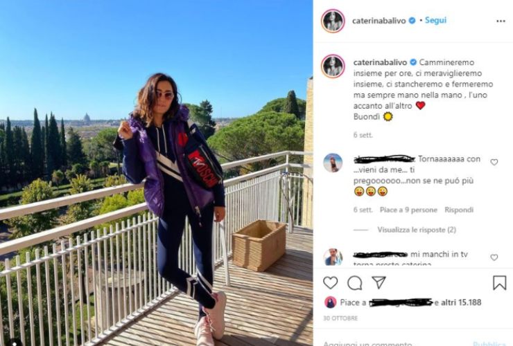 caterina balivo su instagram