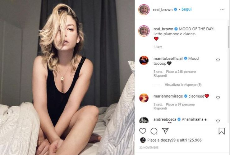 EMMA MARRONE POSA SENSUALE SU INSTAGRAM