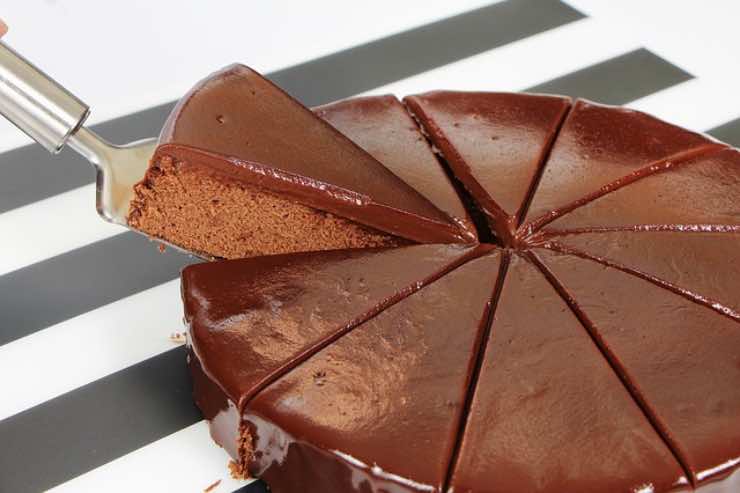 Torta al cioccolato dietetica 