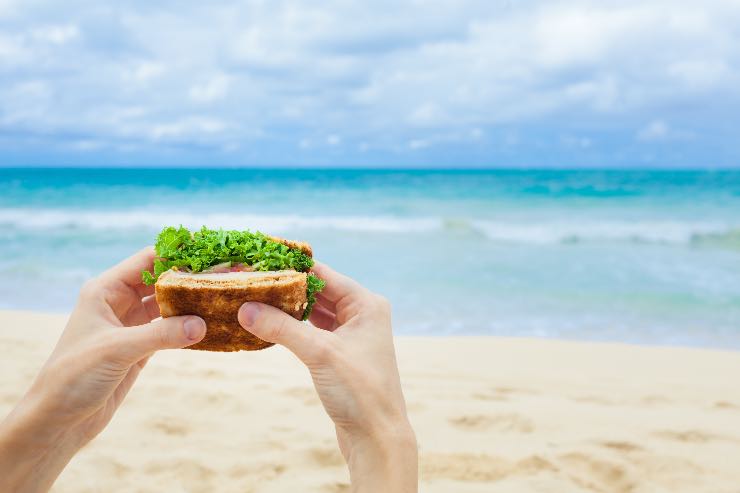 pranzo in spiaggia