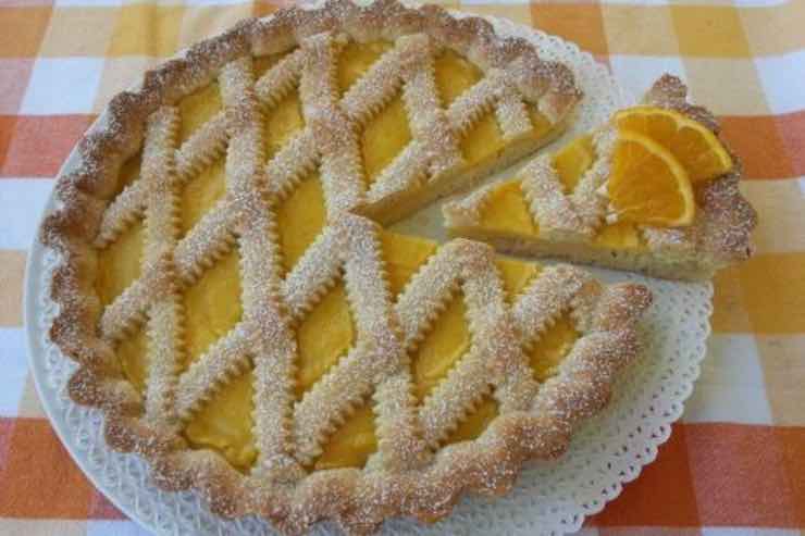 crostata all'arancia light