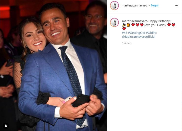 Fabio Cannavaro figlia Martina - Solonotizie24