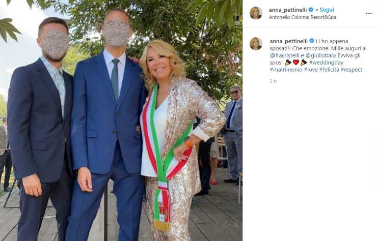 Anna Pettinelli matrimonio - Solonotizie24