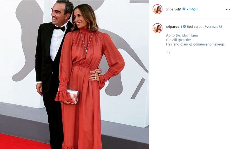 Cristina Parodi red carpet Venezia - Solonotizie24