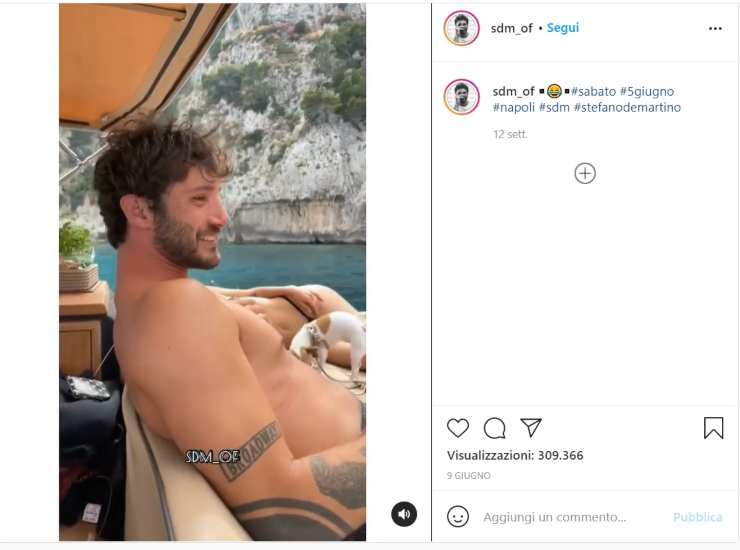 Stefano De Martino in barca con lei - Solonotizie24