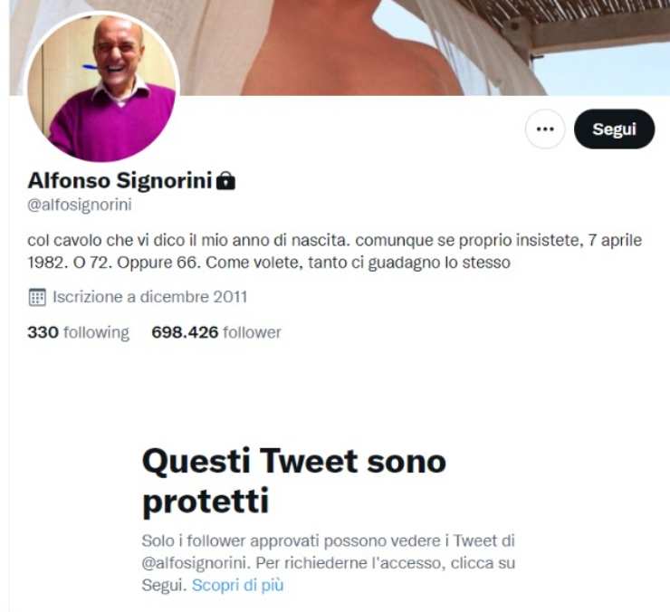 Alfonso Signorini decisione estrema - Solonotizie24