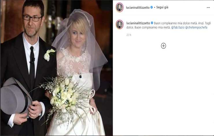 Luciana Littizzetto sposa - Solonotizie24