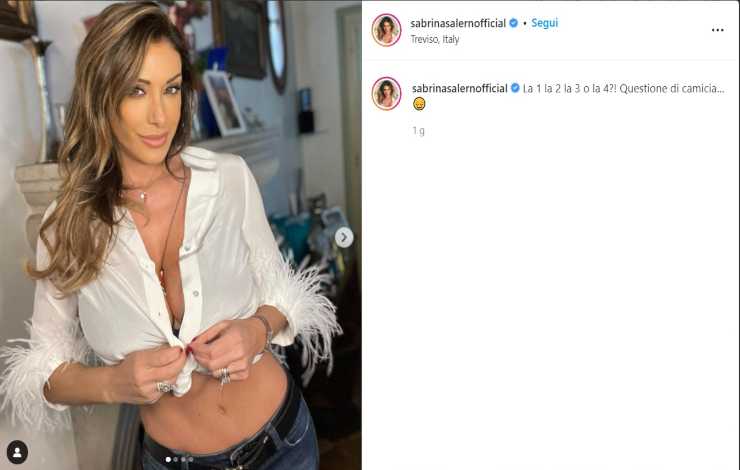 Sabrina Salerno Instagram foto - Solonotizie24