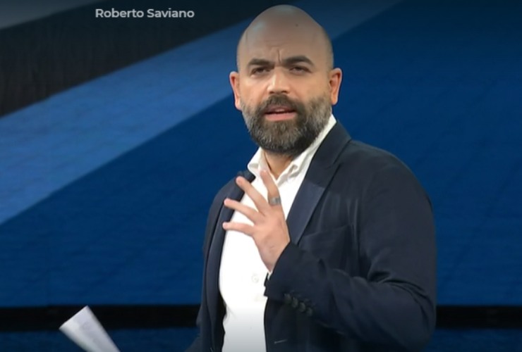 Roberto Saviano. Foto di "Che Tempo che Fa"