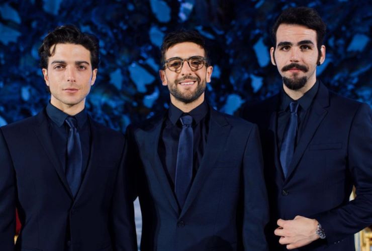 Drusilla Foer: caccia dallo studio Il Volo. Foto presa dal Instagram' de Il Volo