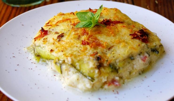 parmigiana di zucchine bianca