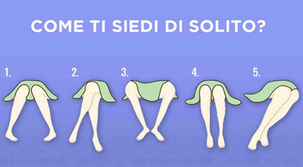 Test personalità: dimmi come ti siedi e ti dirò chi sei