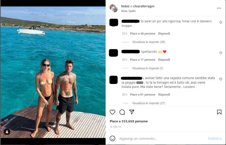 Chiara Ferragni senza veli critiche 16082022 Solonotizie24