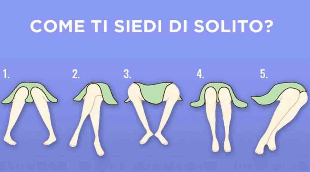 Test personalità: dimmi come ti siedi e ti dirò chi sei