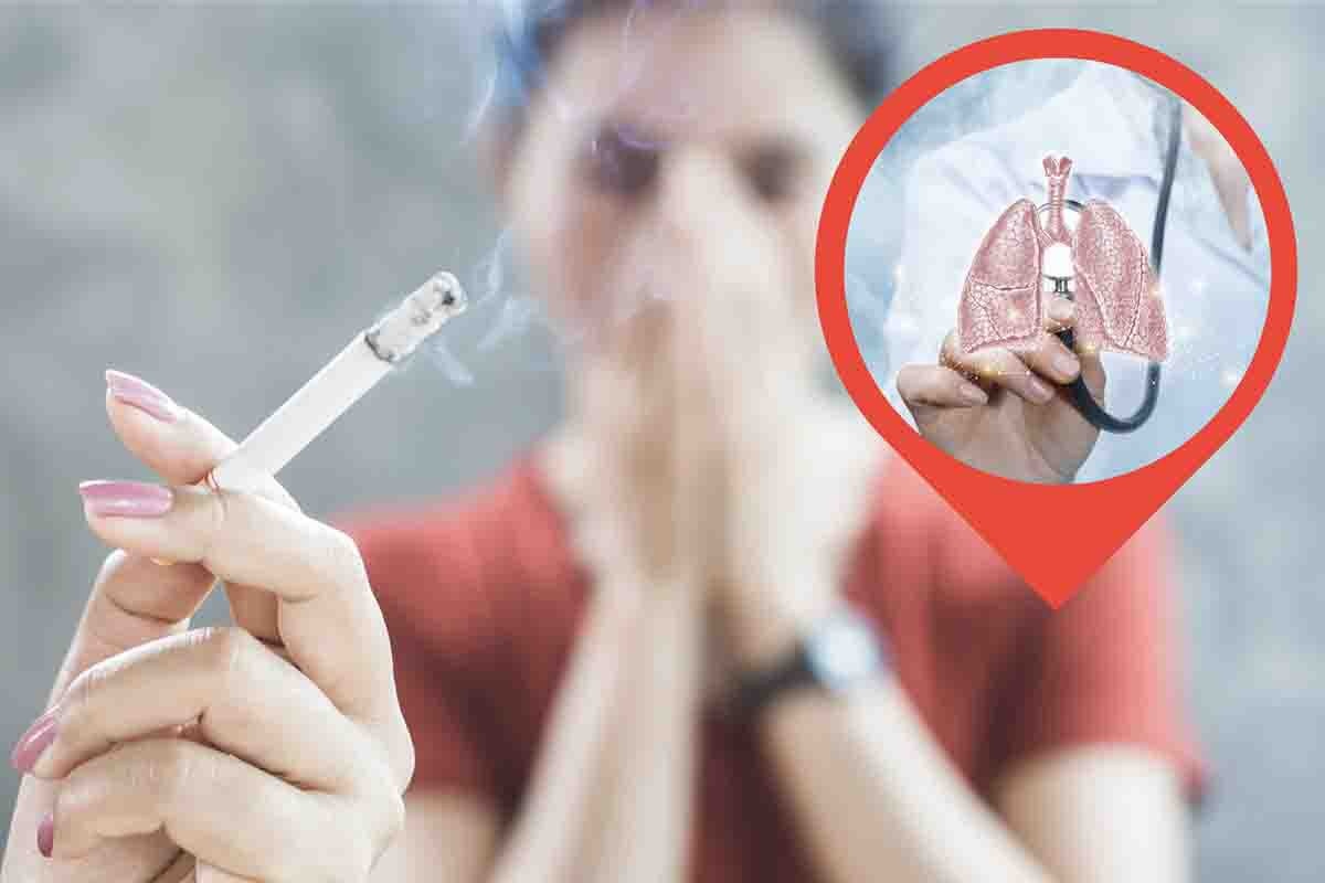 pericoli fumo terza mano: vaping polmoni